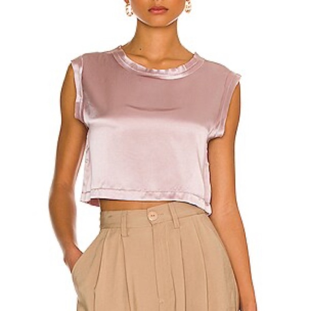 NONchalant Blush Satin Blouse